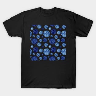 Deep Blue Circles T-Shirt